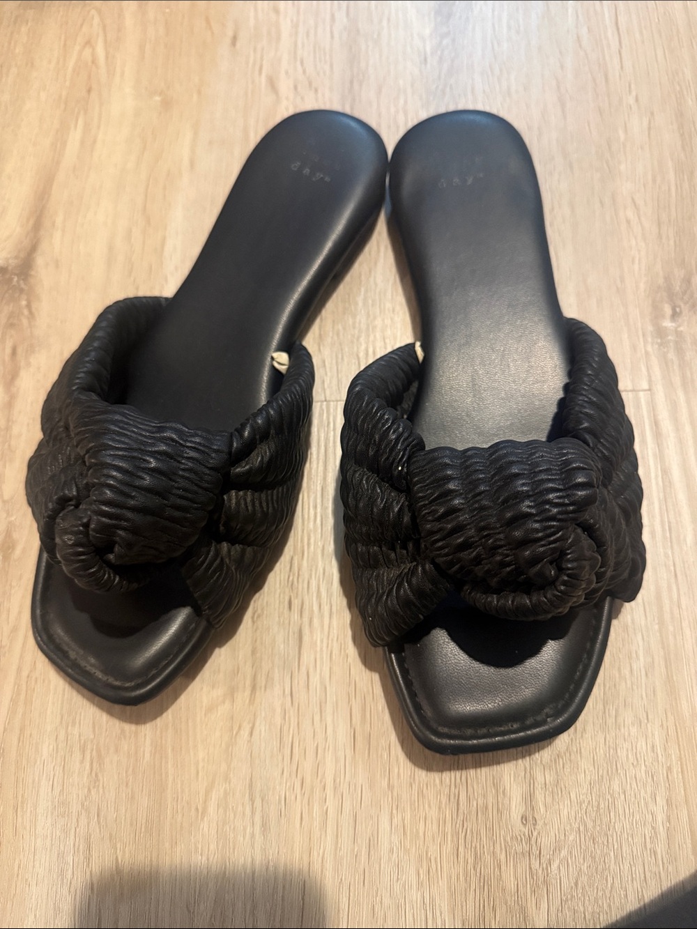 A new day black Knotted Slide Sandals - Women
